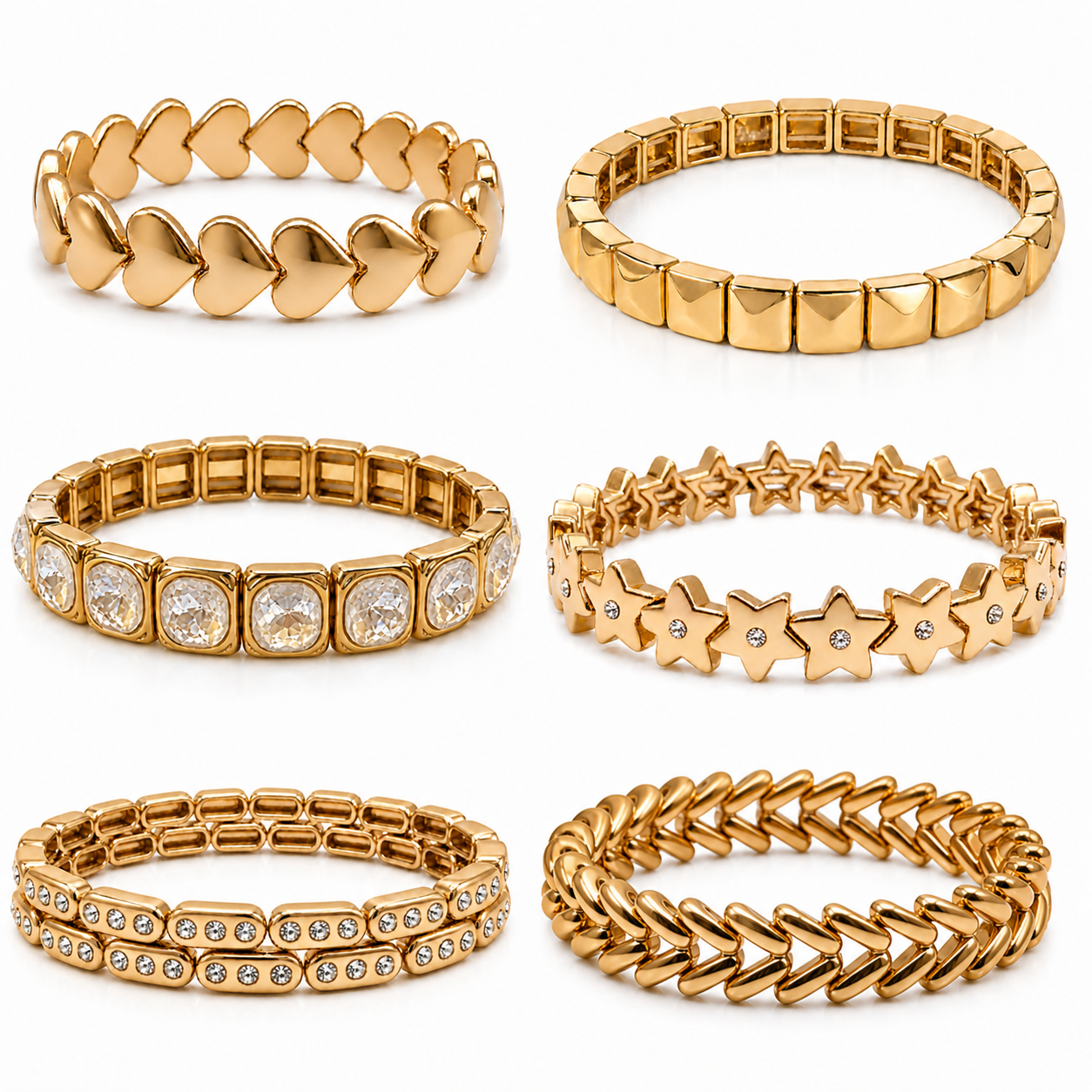 Wheat Wave Stretch Bracelet