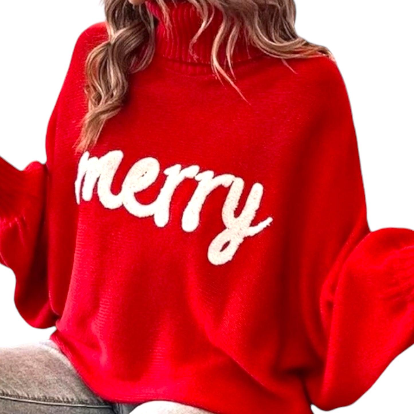 Sipping on Hot Cocoa, Merry Sweater.