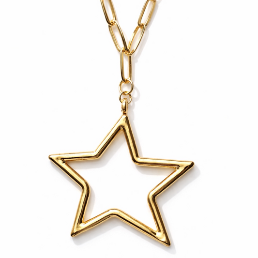 Open Star necklace