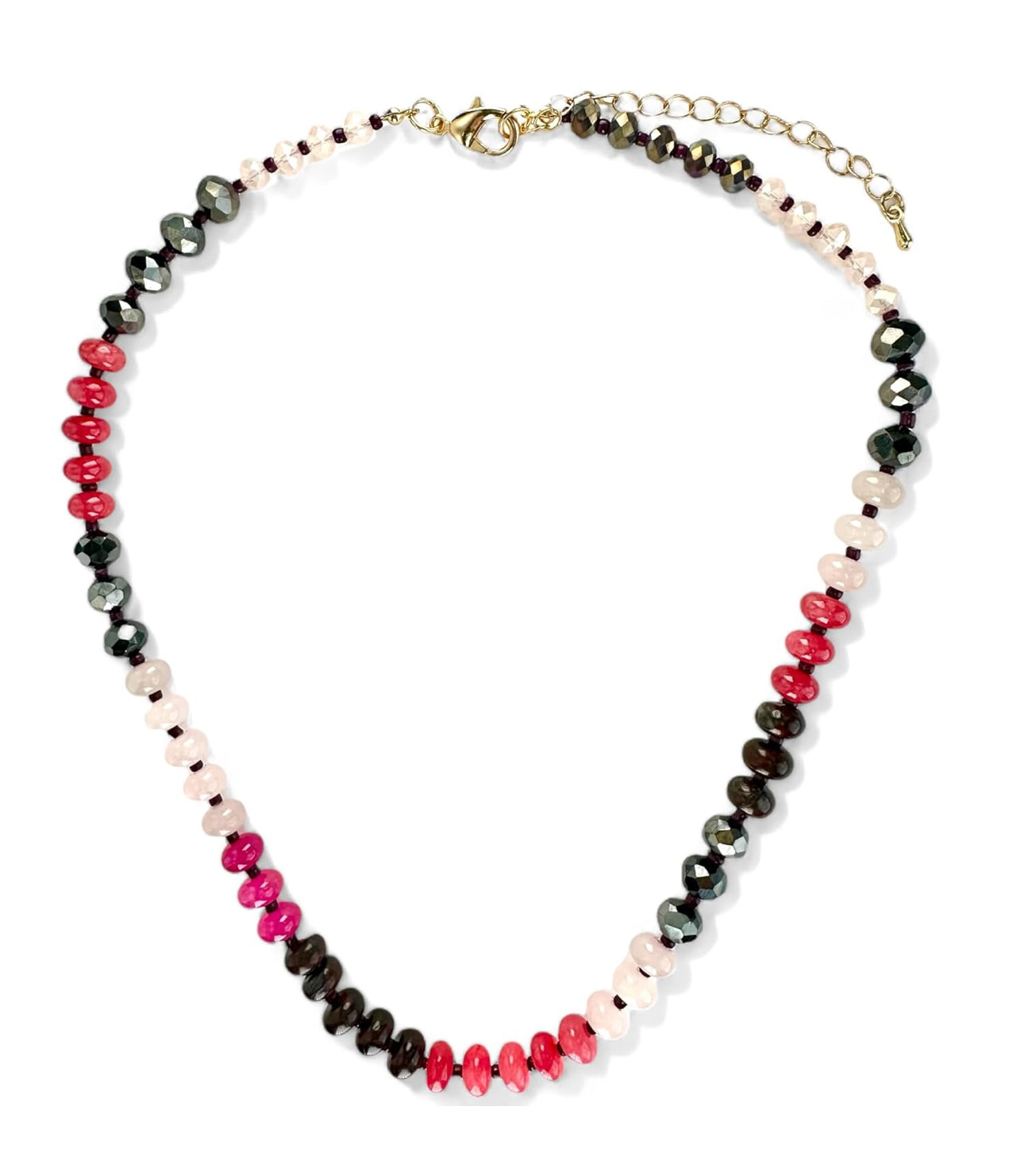 Sipping on Cherry Cola Gemstone Necklace