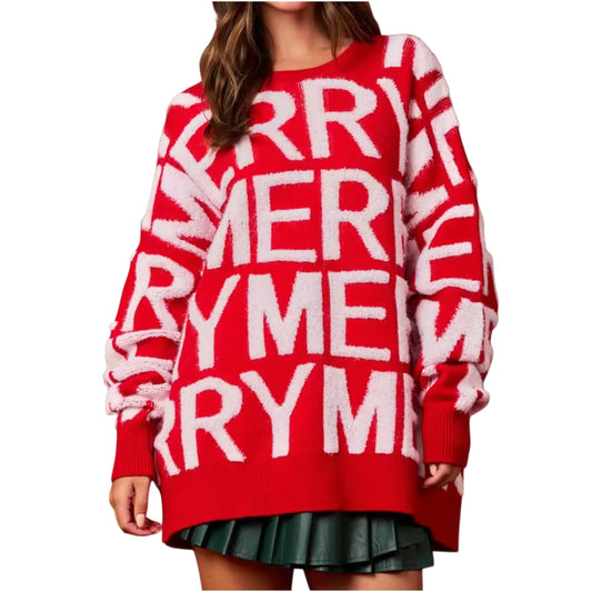 Oversized Merry Sweater