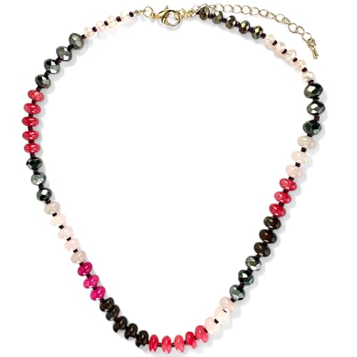 Sipping on Cherry Cola Gemstone Necklace