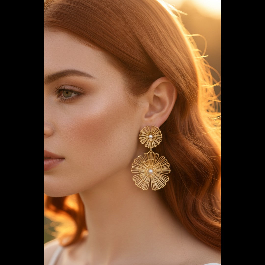 To Die For Earrings - closeup styling