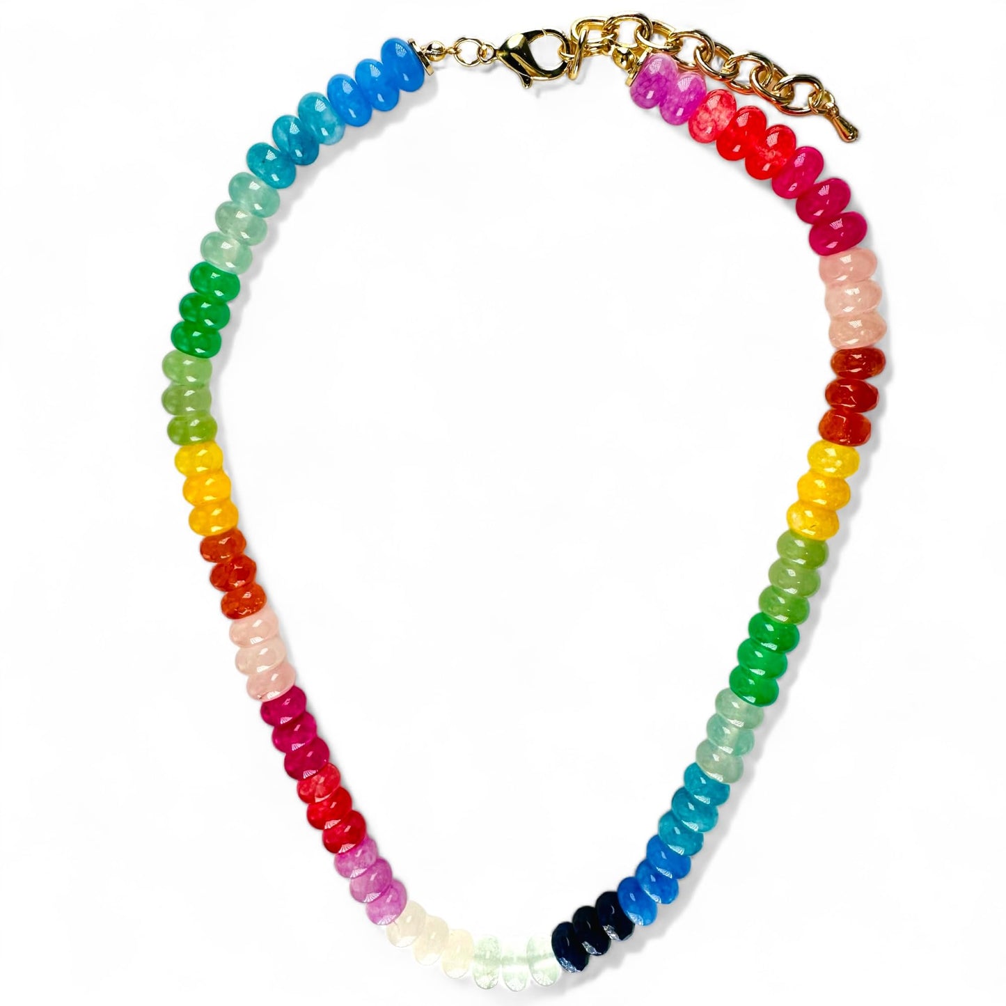 Sipping on Margaritas Rainbow Gemstone Necklace