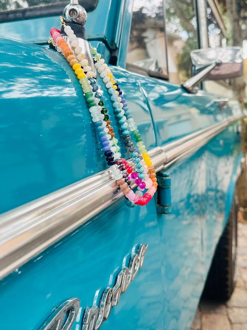 Sipping on Margaritas Rainbow Gemstone Necklace