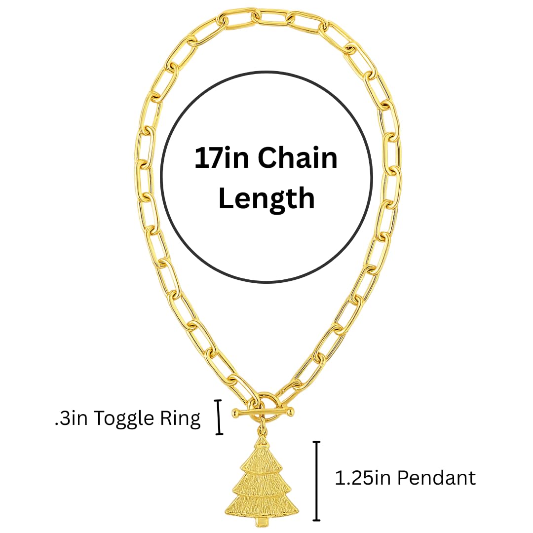 Holiday Tree Chunky Charm Necklace